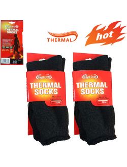 6 Pairs Men's Top Rating Winter Thermal Insulated Heated Socks For Your Feet ? Boot Socks For Extreme Temperatures