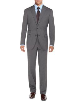 DTI BB Signature Men's Suit Two Button Ticket Pocket Jacket 2 Piece Modern Fit Grey