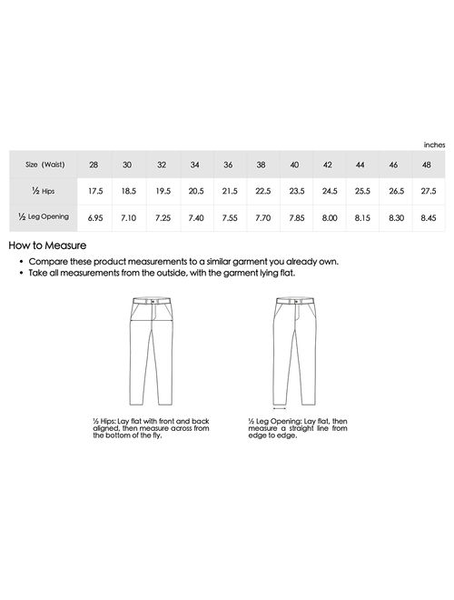 Verno Men's Slim-fit Flat Front Suit Separate Dress Pant
