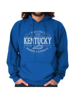Brisco Brands Kentucky Bourbon Bluegrass Team Pullover Hoodie Sweatshirt