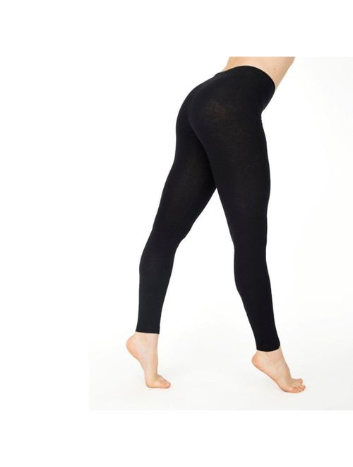 Meihuida Women Cotton White Black Solid Color Skinny Stretchy Pants Casual Yoga Leggings