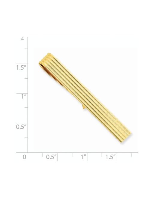 Solid 14k Yellow Gold Tie Bar (6.5mm x 50mm)