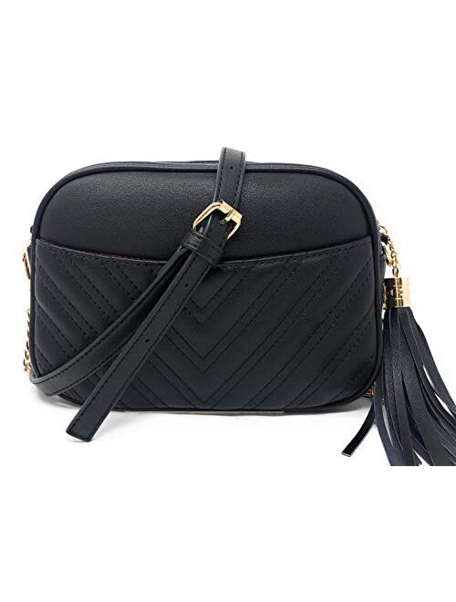 Trendy Design Shoulder Purse Lola Mae Quilted Crossbody Bag