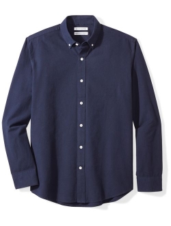 Men's Regular-fit Long-Sleeve Solid Oxford Shirt