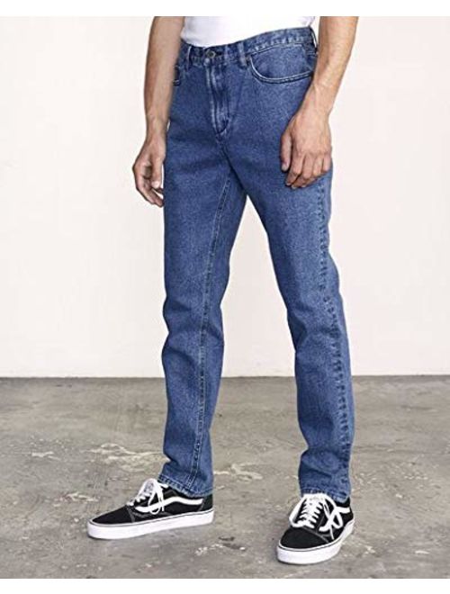RVCA Men's Daggers Slim-Straight Jeans Blue 31