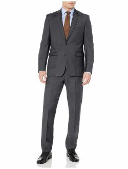 Men's Two Button Slim Fit Solid Suit