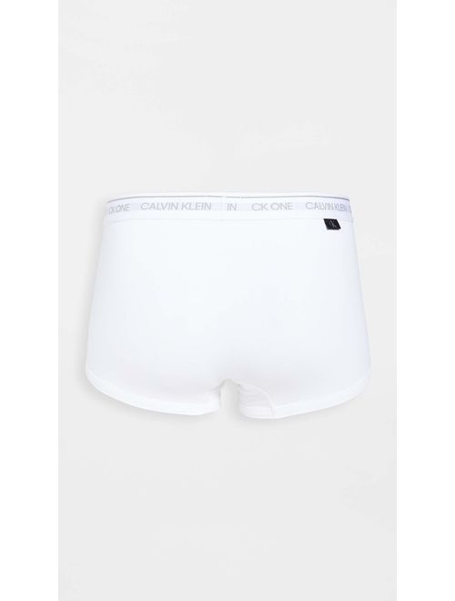 Calvin Klein Underwear Men's CK One Cotton 3 Pack Low Rise Trunks