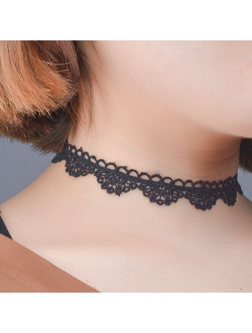 RareLove Classic Black Velvet 10mm Choker Necklace