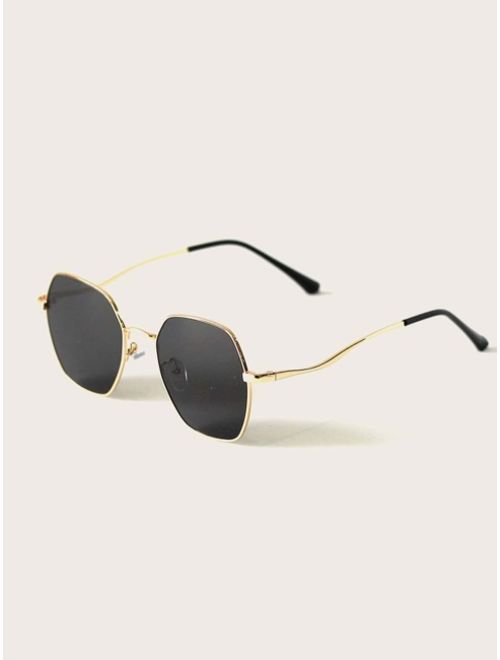 Shein Metal Frame Sunglasses With Case