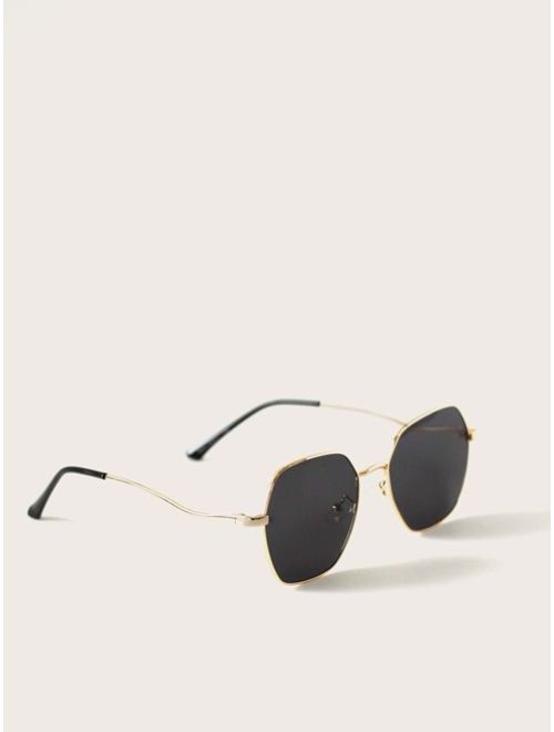 Shein Metal Frame Sunglasses With Case