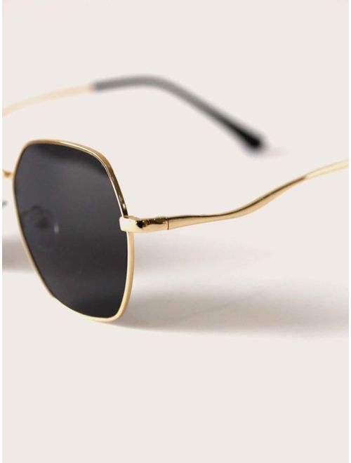 Shein Metal Frame Sunglasses With Case
