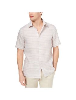 Mens Linen Button Up Shirt