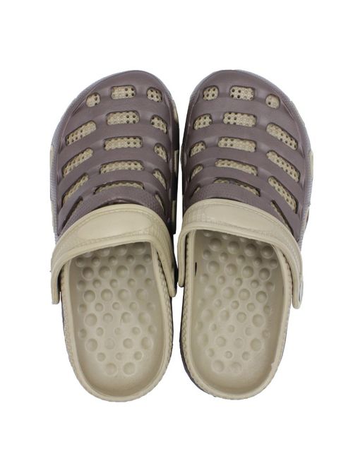 Men's Clog Perforated Slip On House Shoes Garden Sandal Slingback Waterproof