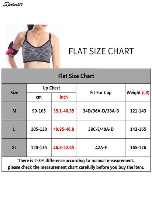 Spencer Women's Seamless Sports Bra Mesh Removable Pad Yoga Lingerie Bras Racerback High Impact Workout Crop Tops "L,Rose Red"