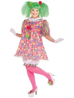 Forum Novelties Women's Tickles Clown Plus Size Costume