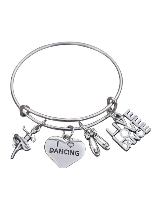 Infinity Collection Dance Bangle Bracelet- Dance Jewelry for Dance Recitals, Dancers and Dance Teams
