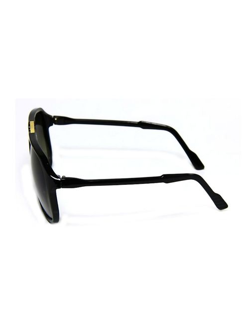 Retro Celebrity Style Flat Top Key Hole Aviator Sunglasses