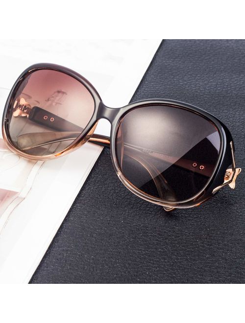 RayLove Retro Classic Polarized Sunglasses for Women,UV400 Lens sunglasses for female fashion Pop Sun Eye Glass