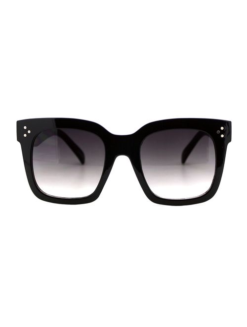Womens Oversized Fashion Sunglasses Big Flat Square Frame UV 400