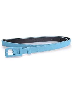 Womens Belt- Solid Color Basic Belt for Casual Formal Dress or Jeans