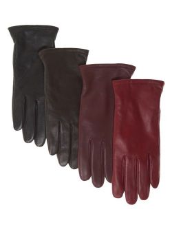 Pratt and Hart Women's Classic Thinsulate Lined Leather Gloves