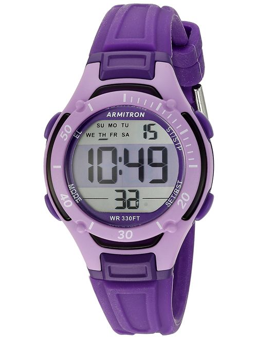 Armitron Women's 45/7062PUR Digital Chronograph Purple Watch