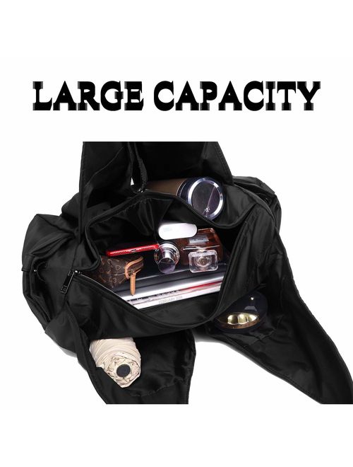Shoulder Bag for Women, Waterproof Shopping Lightweight Work Purse and Handbag Travel Tote Oxford Nylon Large Capacity Hobo