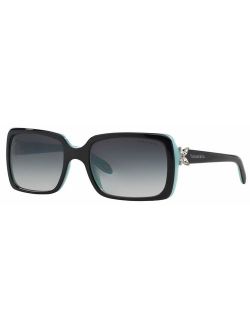 TIFFANY & CO. Victoria TF 4047B - 80553C Rectangular Sunglasses Black, Blue 55mm