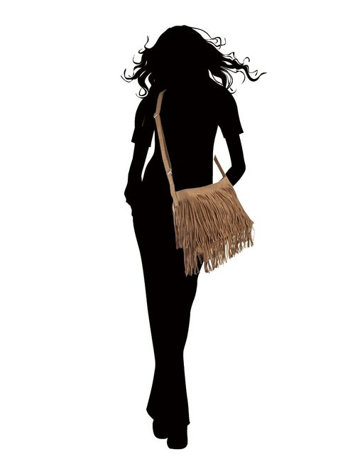 Hoxis Tassel Faux Suede Leather Hobo Cross Body Shoulder Bag Womens Sling Bag