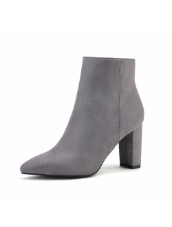 Women's Chunky High Heel Ankle Booties