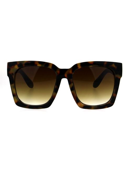 SUPER Oversized Square Sunglasses Womens Modern Hipster Fashion Shades