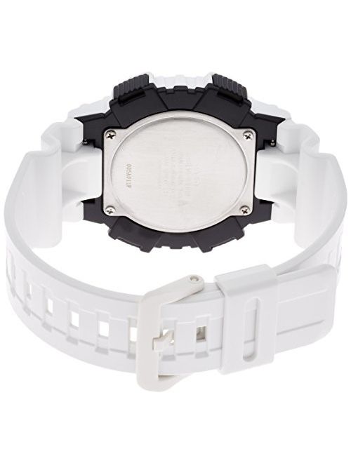 Casio Men's Solar Sport Combination Watch, White Glossy Resin Strap AQS810WC-7AV