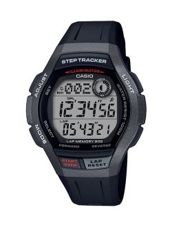 Men's Step Tracker Watch, Black WS2000H-1AV
