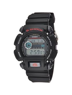 Men's DW9052-1V G-Shock Black Stainless Steel and Resin Digital Watch