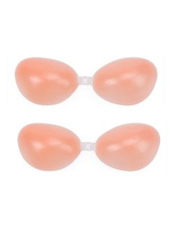 NK Self Adhesive Silicone Bra Push-up Strapless Reusable Invisible Prone Bra for Backless Dresses