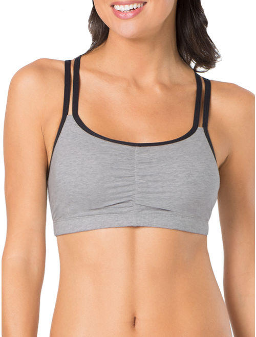 Fruit of the Loom Women's Strappy Sports Bra, Style 9036, 3-Pack