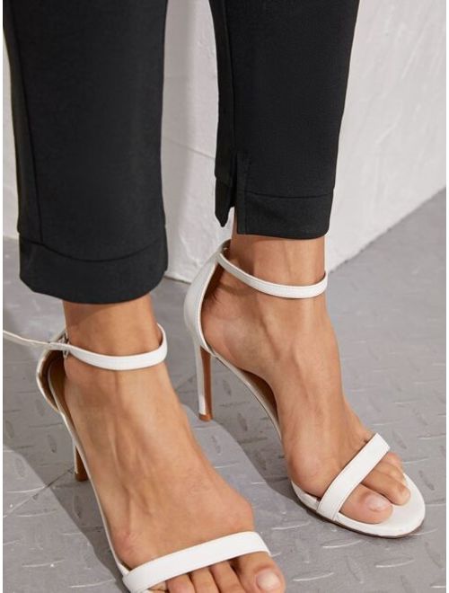 Shein Elastic Waist Split Hem Pants