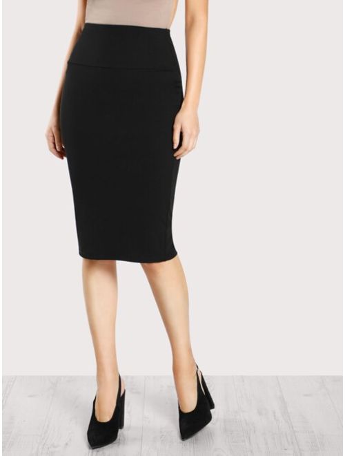 Shein Elastic Waist Pencil Skirt
