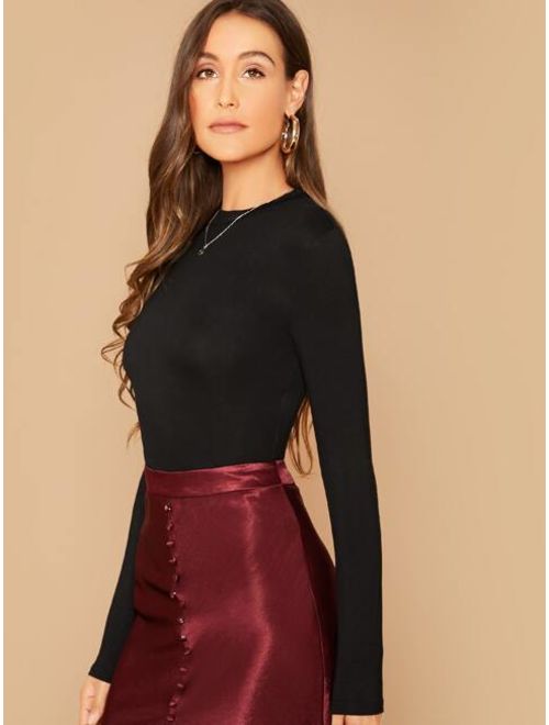 Shein Slim Fitted Solid Tee