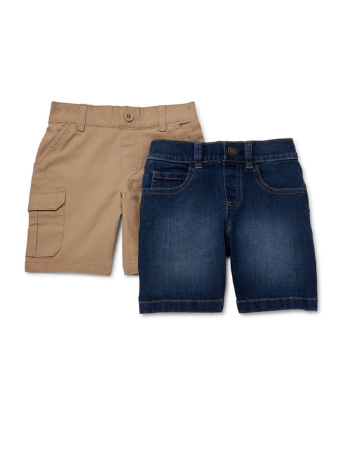 365 Kids from Garanimals Boys 4-10 Cargo Shorts & Jean Shorts, 2-Pack