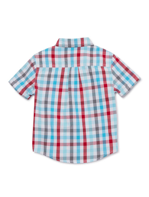 365 Kids from Garanimals Boys' 4-10 Plaid Button Down Shirt