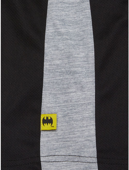DC Batman Toddler Boys' T-Shirt, Tank Top & Mesh Shorts, 3-Piece Active Outfit Set