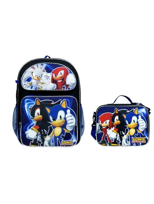 Sega Sonic the Hedgehog Team Large Backpack Plus Lunch Bag Set