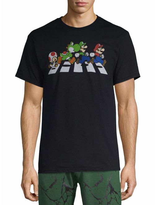 Men's Nintendo Gaming Mario Kart Mario and Luigi Graphic T-shirt