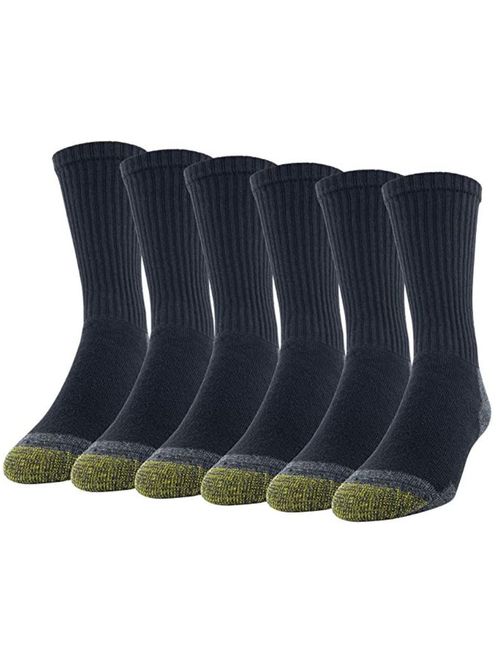 Gold Toe Men's Full Cushion Cotton Crew Socks, 3 Pairs