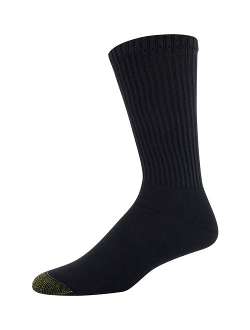 Gold Toe Men's Full Cushion Cotton Crew Socks, 3 Pairs