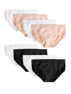 Girls' Santoni Bikini Underwear, 8 Pack Panties (Little Girls & Big Girls)