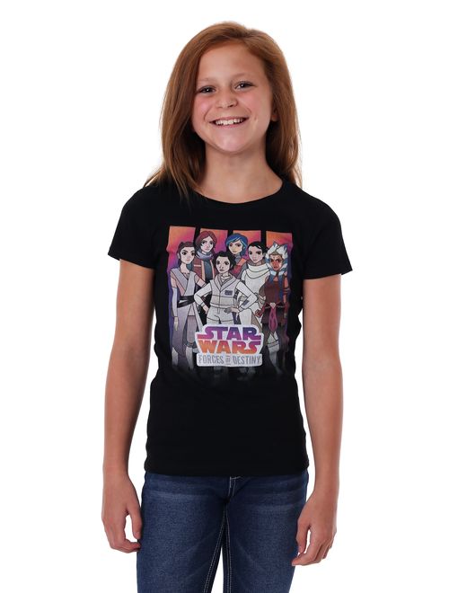 star wars forces of destiny group girls graphic t shirt