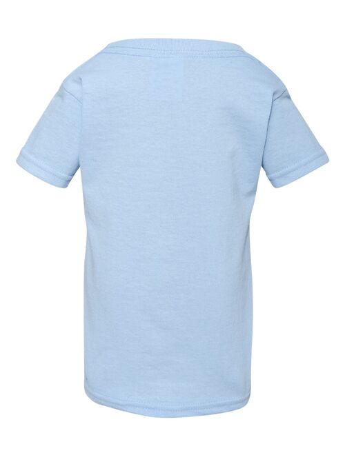 Gildan Little Boys' Taped Neck Heavy Preshrunk T-Shirt, 6T, Light Blue