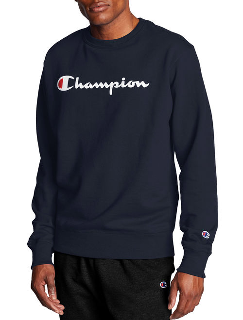 Champion Men's Powerblend Graphic Crewneck Sweatshirt, up to Size 2XL